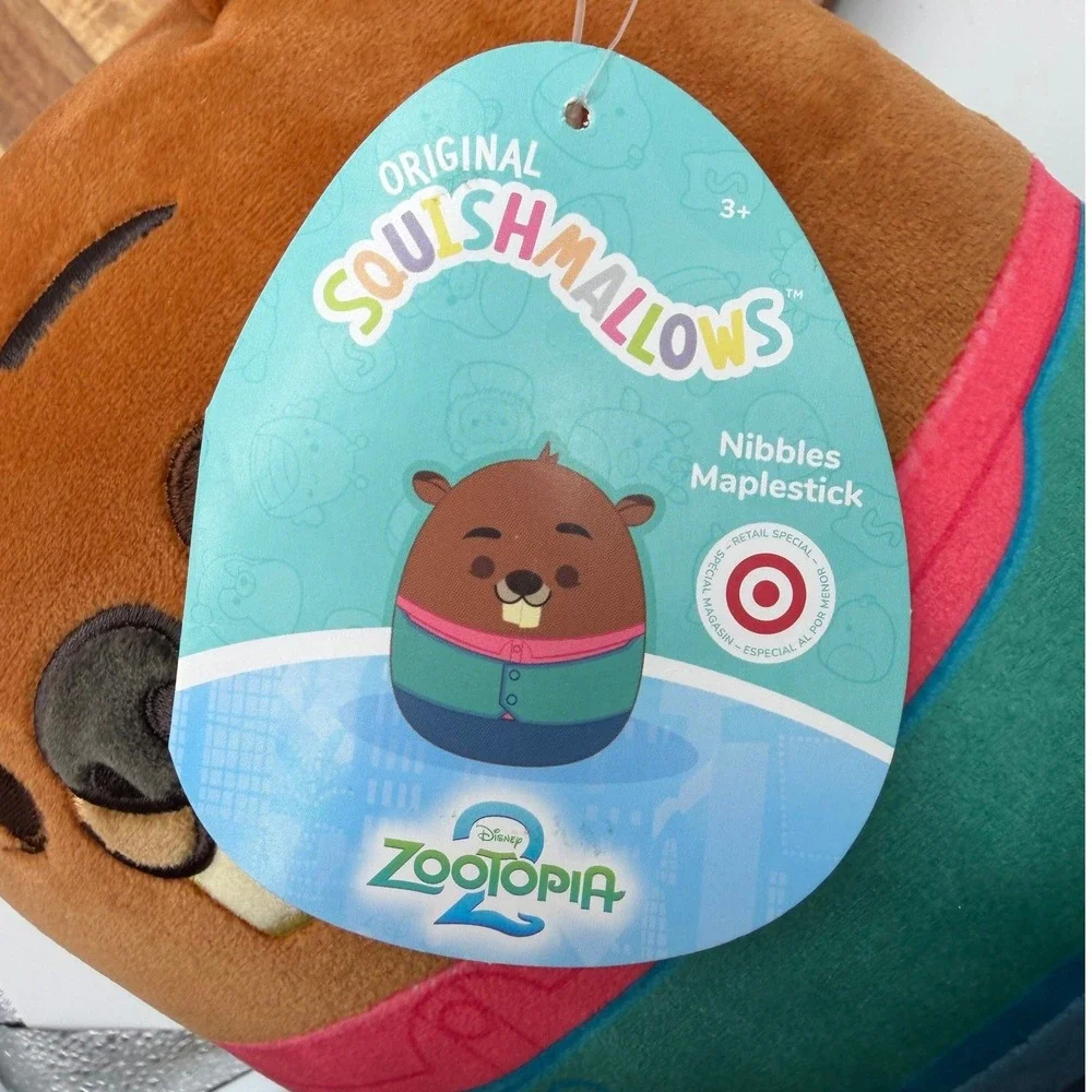 Squishmallows Disney Zootopia 2 Nibbles Maplestick Beaver Plush Target Exclusive